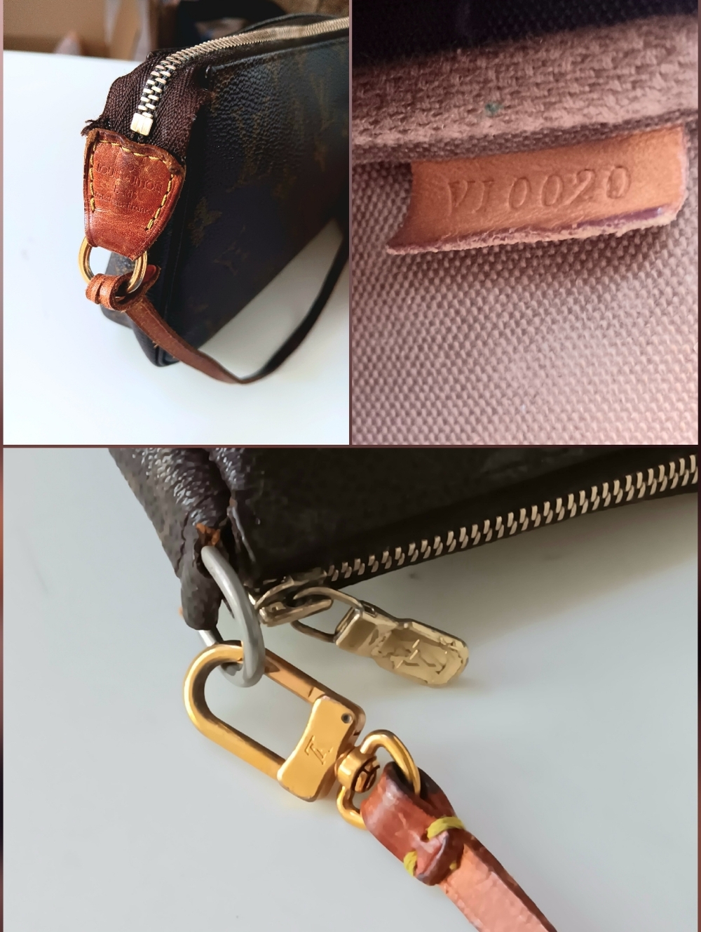 Louis Vuitton Monogram Pochette Accessoires Vintage 2000 Y2K ✨ - Picture 11 of 13